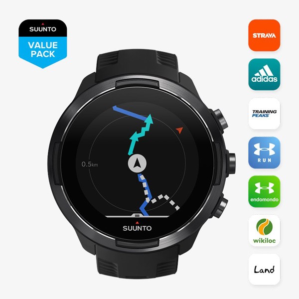 Suunto 9 Baro Black.