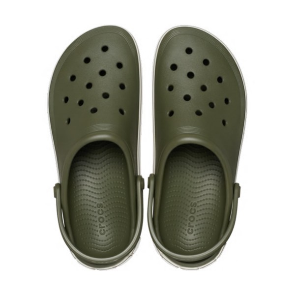 Crocs natikači Off Court Logo Army Green