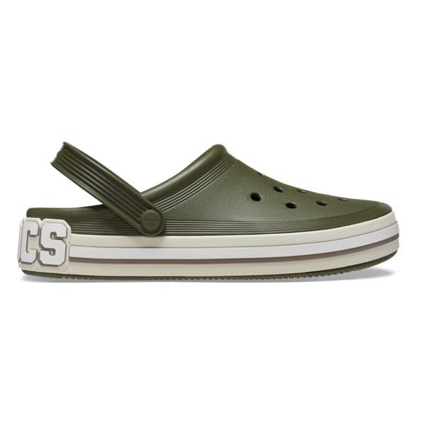 Crocs natikači Off Court Logo Army Green