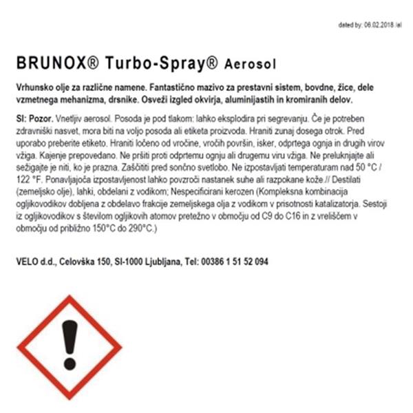 BRUNOX SPRAY TURBO 500ML BRUNOX