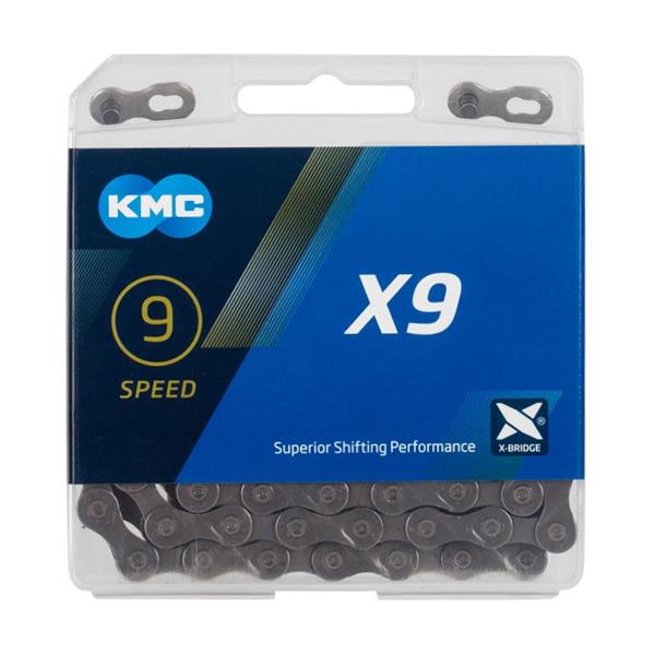 KMC VERIGA X9 9P 114ČL. SREB/SIVA 